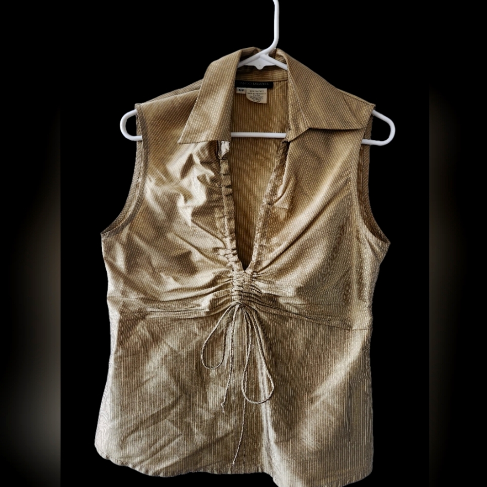Sleeveless Silk Top